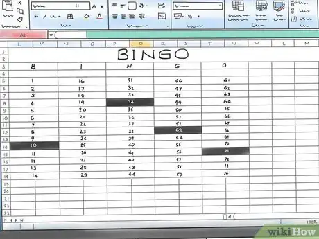 Imagen titulada Make a Bingo Game in Microsoft Office Excel 2007 Step 9