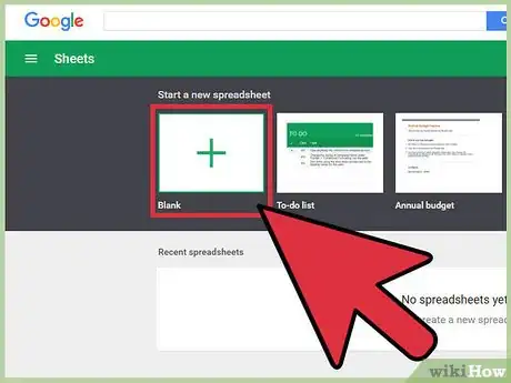 Imagen titulada Use Google Spreadsheets Step 2