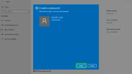 Imagen titulada Windows 10 password Click finish.png