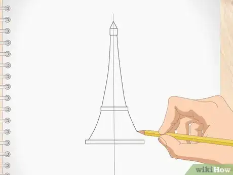 Imagen titulada Draw the Eiffel Tower Step 4