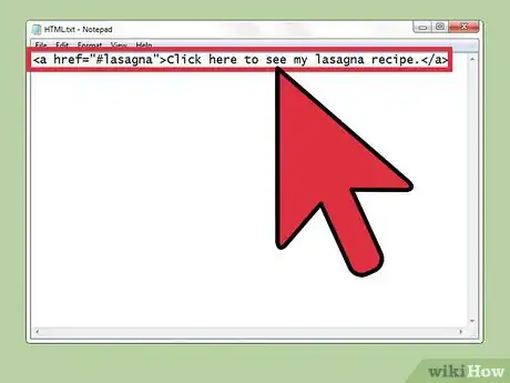 Imagen titulada Link Within a Page Using HTML Step 6