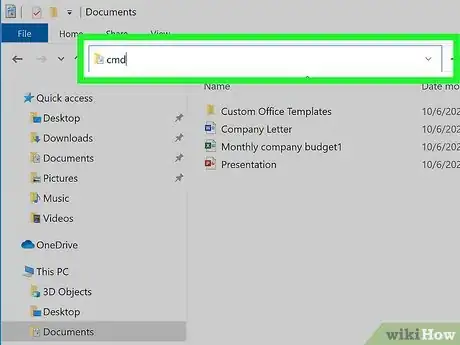 Imagen titulada Open a Folder in Cmd Step 3