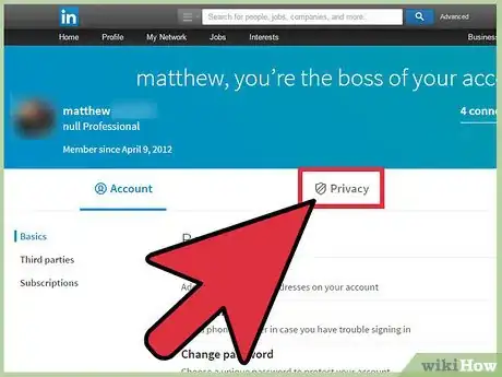 Imagen titulada Hide Connections on Linkedin Step 4