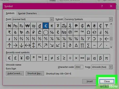 Imagen titulada Insert Symbols in an MS Word Document Step 8