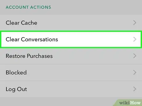 Imagen titulada Delete a Conversation on Snapchat Step 4