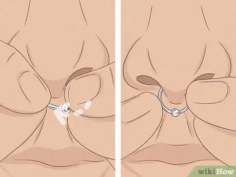 Imagen titulada Put a Hoop Nose Ring in Step 5