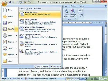 Imagen titulada Remove Passwords from Microsoft Word 2007 Step 7Bullet1