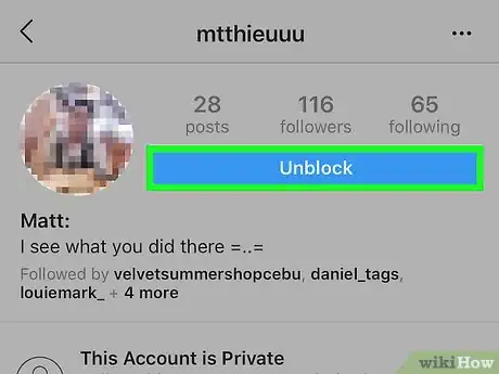 Imagen titulada Block and Unblock Users on Instagram Step 12