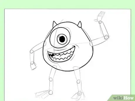 Imagen titulada Draw Mike from Monster's, Inc Step 5