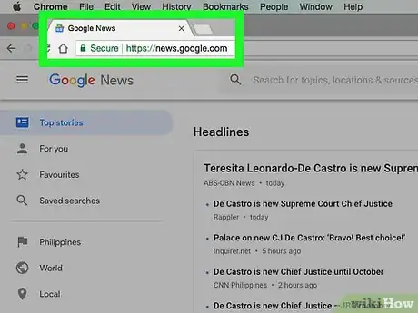 Imagen titulada Personalize Google News Step 1