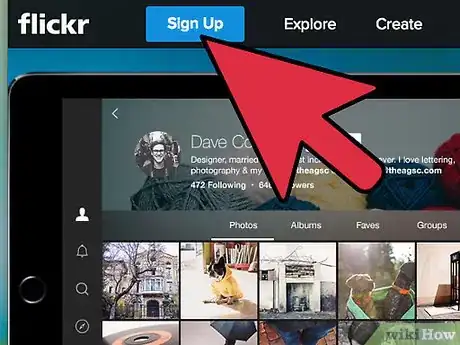 Imagen titulada Open a Flickr Account Step 1