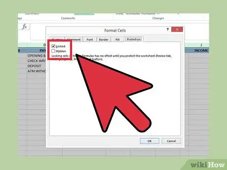 Imagen titulada Create a Simple Checkbook Register With Microsoft Excel Step 21