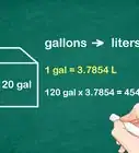 calcular el volumen en litros