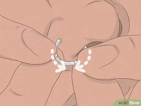 Imagen titulada Put a Hoop Nose Ring in Step 12