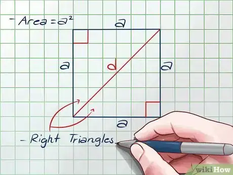 Imagen titulada Find the Area of a Square Using the Length of its Diagonal Step 5