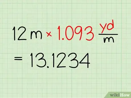 Imagen titulada Convert Meters to Yards Step 2