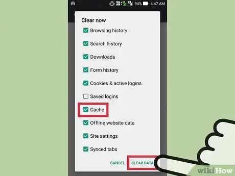 Imagen titulada Clear Your Browser's Cache on an Android Step 19