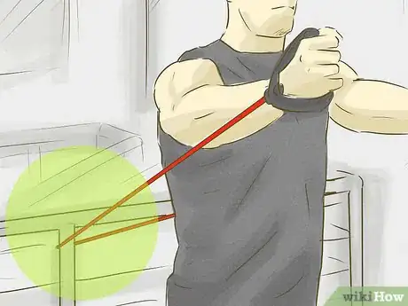 Imagen titulada Work out Pectoral Muscles With a Resistance Band Step 3