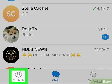 Imagen titulada Remove Telegram Contacts on iPhone or iPad Step 2