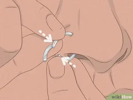 Imagen titulada Put a Hoop Nose Ring in Step 11