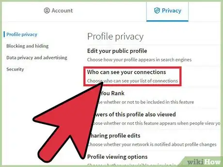 Imagen titulada Hide Connections on Linkedin Step 5