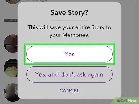 Imagen titulada Save Stories on Snapchat Step 10