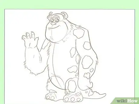 Imagen titulada Draw Sully from Monster's Inc Step 8
