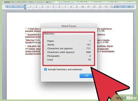 Imagen titulada Check a Word Count in Microsoft Word Step 6