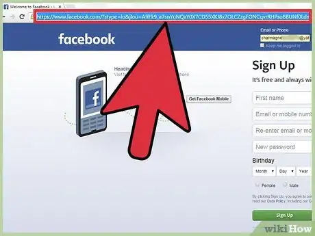 Imagen titulada View a Blocked Facebook Account Step 2