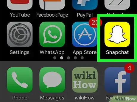 Imagen titulada Turn On Night Mode on Snapchat for iPhone or iPad Step 1