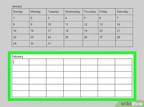 Imagen titulada Create a Calendar in Google Docs Step 11