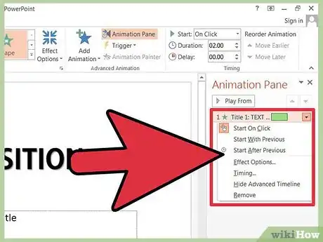 Imagen titulada Add Text Transitions in Powerpoint Step 8