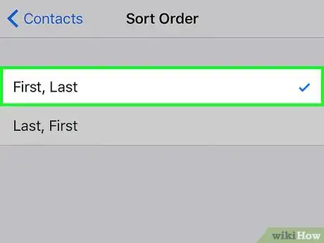 Imagen titulada Sort Your iPhone Contacts by First Name Step 4