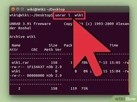 Imagen titulada Unrar Files in Linux Step 10