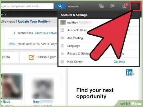 Imagen titulada Hide Connections on Linkedin Step 2