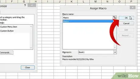 Imagen titulada Create a Custom Macro Button in Excel Step 14