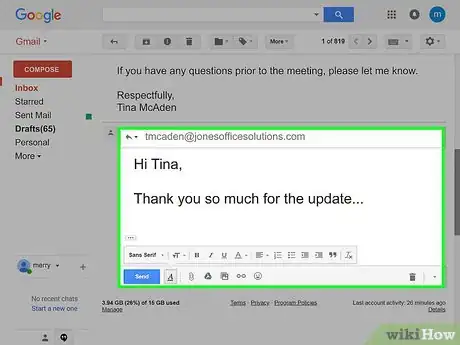 Imagen titulada Reply to an Email Step 4