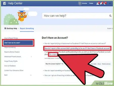 Imagen titulada Report Identity Theft on Facebook Step 6