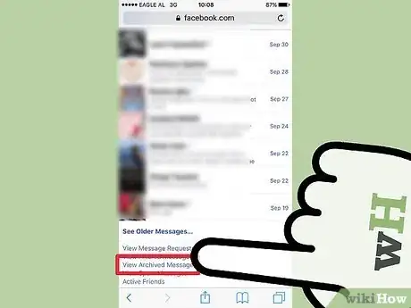 Imagen titulada Delete Archived Messages on Facebook Step 6