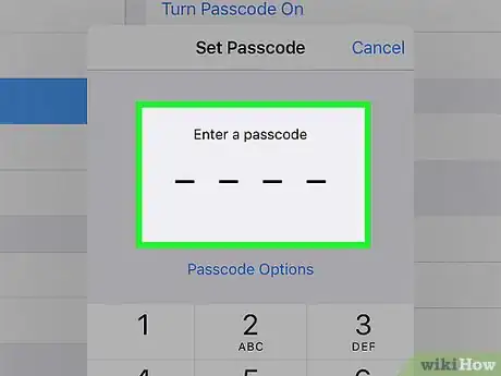 Imagen titulada Set a Passcode on the iPad Step 5