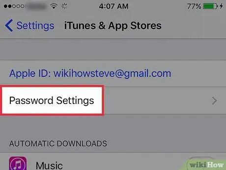 Imagen titulada Always Require a Password for Apple Purchases on an iPhone Step 3