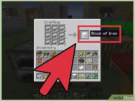 Imagen titulada Make an Iron Golem in Minecraft Step 1