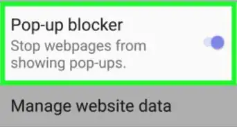 bloquear las ventanas emergentes en tu navegador Android