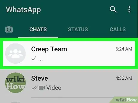 Imagen titulada Block a Group on WhatsApp on Android Step 3