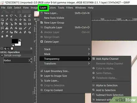 Imagen titulada Make a Transparent Image Using Gimp Step 14