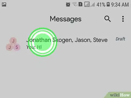 Imagen titulada Block Group Texts on Android Step 2