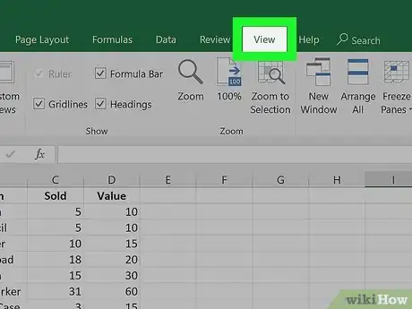 Imagen titulada Freeze Cells in Excel Step 1