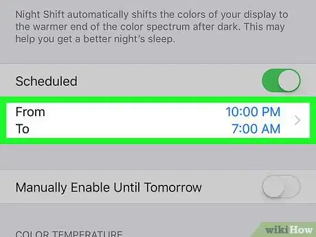 Imagen titulada Activate Night Shift on an iPhone Step 8