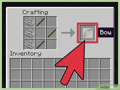 Imagen titulada Make a Bow and Arrow in Minecraft Step 5