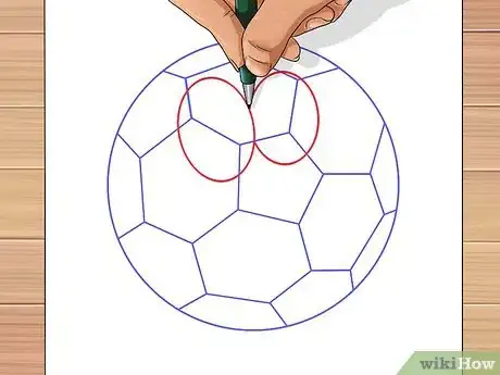 Imagen titulada Draw a Soccer Ball Step 14